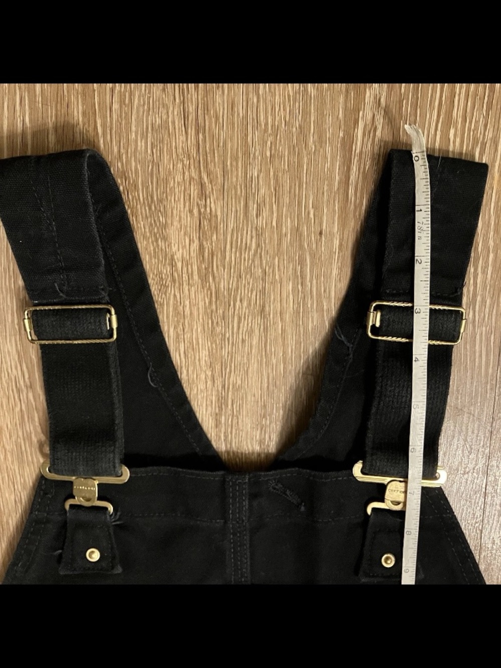 Carhartt R03 BLK Bib Overalls Men's 36x32 Black Insulated Duck Canvas Workwear - Picture 14 of 15